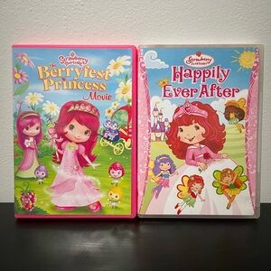 Strawberry Shortcake DVD Bundle Berryfest Princess + Happily Ever After Movies